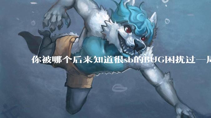 你被哪个后来知道很sb的BUG困扰过一周以上吗?